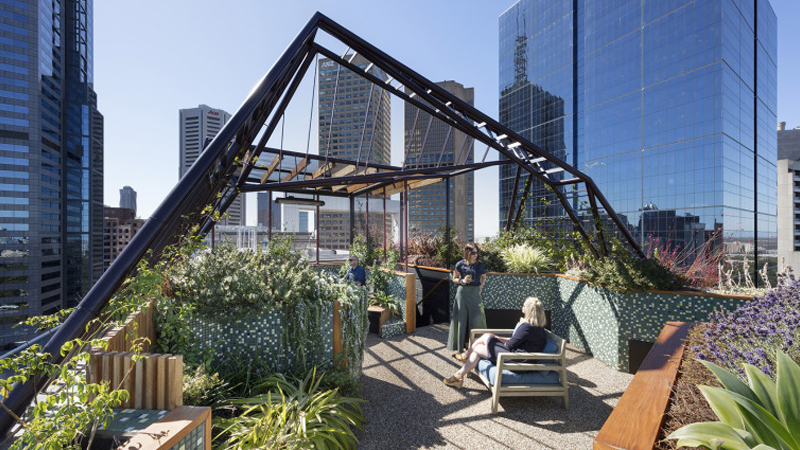 最新樓頂花園設(shè)計(jì)與展示，綠意盎然，繁花似錦的空中花園體驗(yàn)