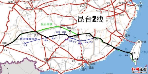 昆臺(tái)高鐵最新路線圖，一段精彩的旅程啟程