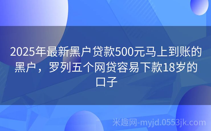 2025年黑戶最新口子申請(qǐng)指南，初學(xué)者與進(jìn)階用戶通用步驟